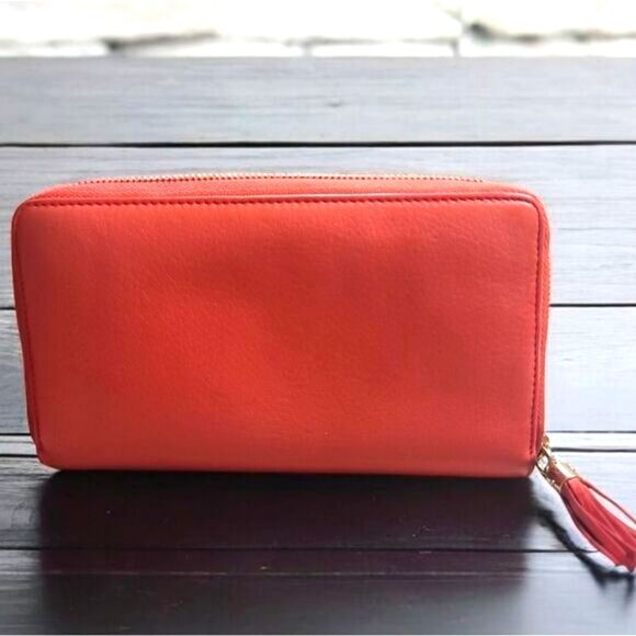 Gucci Soho Zip Around Leather Wallet In Great CONDITION Dark Orange - Picture 2 of 13